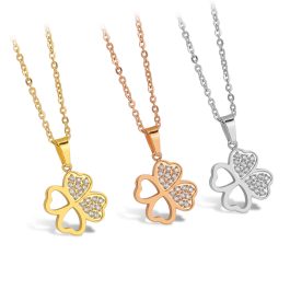 TN117 Dây chuyền titan cỏ 4 bốn lá