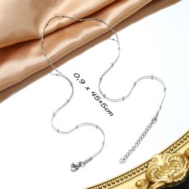 TN528 Dây chuyền titan bi cách điệu