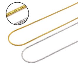 TN676 Dây chuyền sợi mì titan trơn không mặt