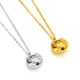 TN740 Dây chuyền nữ titan khóa trường thọ chữ phúc