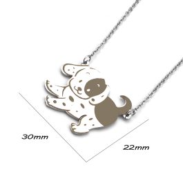 DC007 Dây chuyền inox tuổi tuất hình con chó trong 12 con giáp