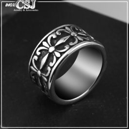 N644 Nhẫn nam inox thời trang chrome heart