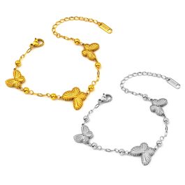 TA095 Lắc tay nữ titan con bướm chạm máy