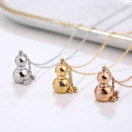 TN324 Dây chuyền titan, vòng cổ titan hồ lô