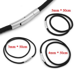 DN152 Dây chuyền dù đen thái 3mm – 5mm khóa titan