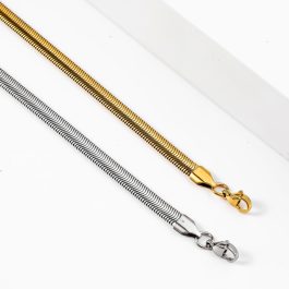 TN824 Dây chuyền titan sợi mì 4ly trơn không mặt