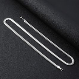 TN824 Dây chuyền titan sợi mì 4ly trơn không mặt