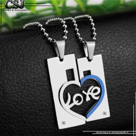 MC170 Dây chuyền cặp đôi mảnh ghép chữ love