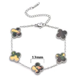 TA023 Lắc tay titan hoa 4 cánh van cleef