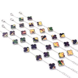 TA023 Lắc tay titan hoa 4 cánh van cleef