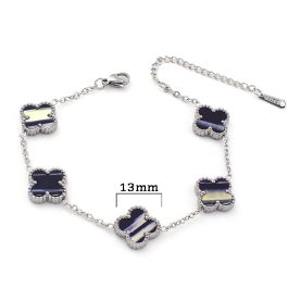 TA067 Lắc tay titan hoa 4 cánh van cleef