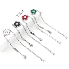 TA076 Lắc tay nữ titan van cleef hoa 5 cánh