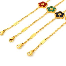 TA077 Lắc tay nữ titan van cleef hoa 5 cánh