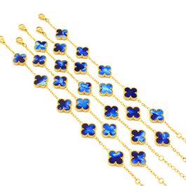 TA142 Lắc tay nữ titan hoa 4 cánh van cleef 13mm