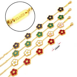 TA145 Lắc tay nữ titan van cleef hoa 5 cánh