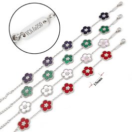 TA184 Lắc tay nữ titan van cleef hoa 5 cánh