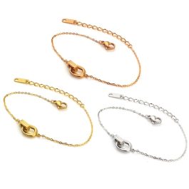 TA255 Lắc tay titan thời trang 2 khoen lồng