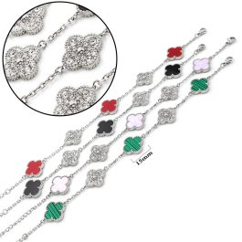 TA272 Lắc tay titan hoa 4 cánh van cleef VCA 15mm