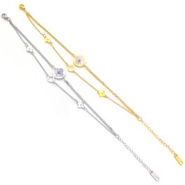 TA273 Lắc tay nữ titan 2 tầng LV