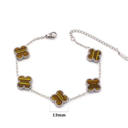 TA494 Lắc tay titan hoa 4 cánh van cleef