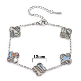 TA499 Lắc tay titan hoa 4 cánh van cleef