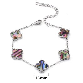 TA499 Lắc tay titan hoa 4 cánh van cleef