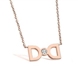 TN007 Dây chuyền titan chữ D Dior