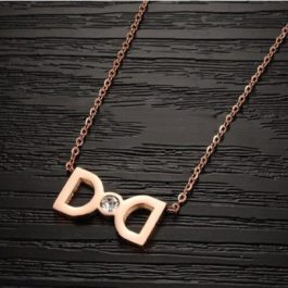 TN007 Dây chuyền titan chữ D Dior