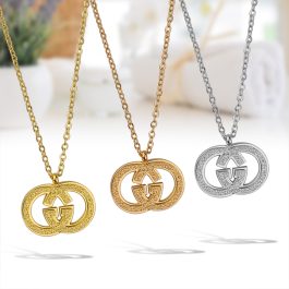 TN112 Dây chuyền titan Gucci phun cát nhám