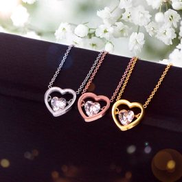 TN342 Dây chuyền titan trái tim