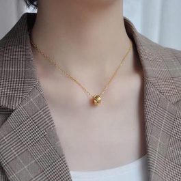 TN379 Dây chuyền titan họa tiết quả trám