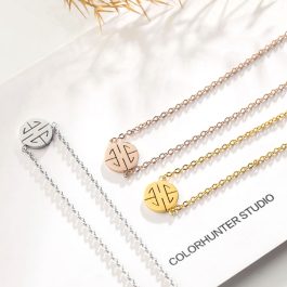 TN384 Dây chuyền titan chữ phúc