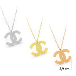 TN439 Dây chuyền titan chanel loại mặt lớn