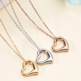 TN440 Dây chuyền titan trái tim