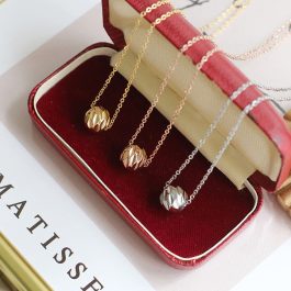 TN465 Dây chuyền titan bi xỏ ngang móc máy