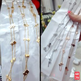 TN557 Dây chuyền titan LV cách điệu
