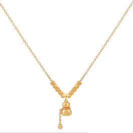 TN711 Dây chuyền, vòng cổ titan mặt hình hồ lô
