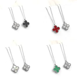 TN798 Dây chuyền vòng đeo cổ nữ titan hoa 4 cánh van cleef
