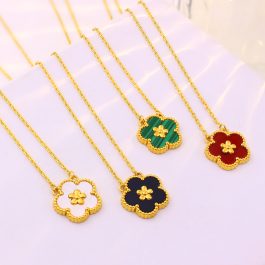 TN841 Dây chuyền titan hoa 5 cánh van cleef