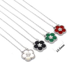 TN842 Dây chuyền titan hoa 5 cánh van cleef