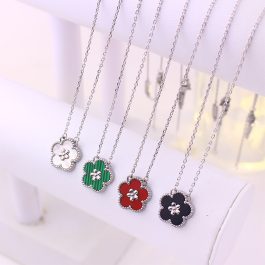 TN842 Dây chuyền titan hoa 5 cánh van cleef