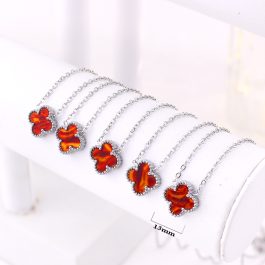 TN853 Dây chuyền nữ titan hoa 4 cánh van cleef 13mm