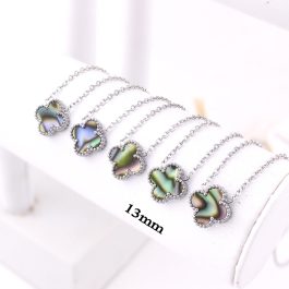 TN857 Dây chuyền nữ titan hoa 4 cánh van cleef 13mm