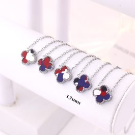 TN863 Dây chuyền nữ titan hoa 4 cánh van cleef 13mm
