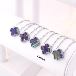 TN865 Dây chuyền nữ titan hoa 4 cánh van cleef 13mm