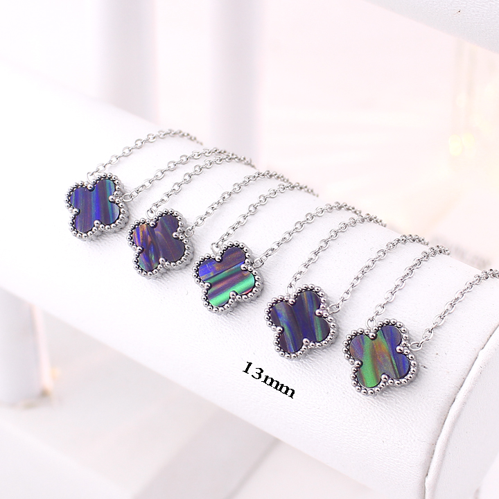 TN865 Dây chuyền nữ titan hoa 4 cánh van cleef 13mm