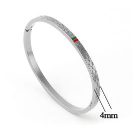 TV091 Vòng tay titan gucci size nữ màu trắng