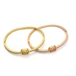 TV159 Vòng tay titan đính đá thời trang Gucci