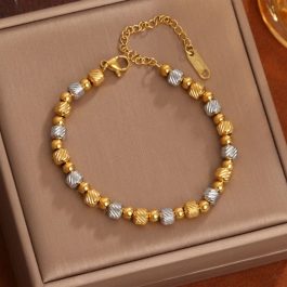 TA091 Lắc tay nữ bi titan chạm máy