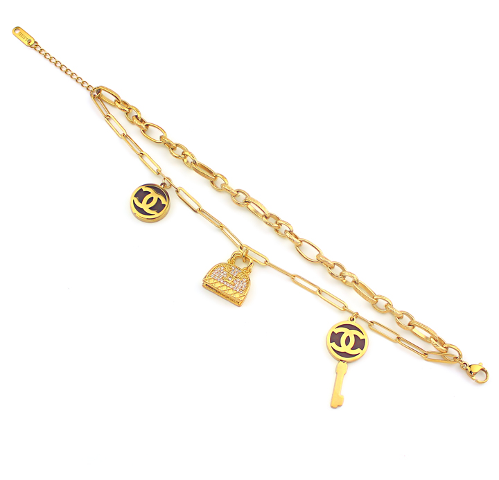 TA137 Lắc tay nữ titan thời trang Chanel - Ảnh 3
